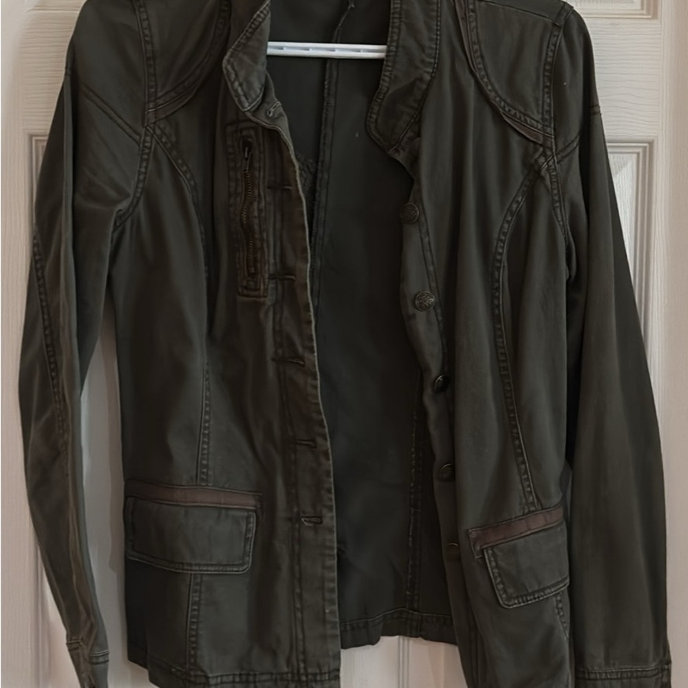 Maurices Dark Olive Utility Jacket